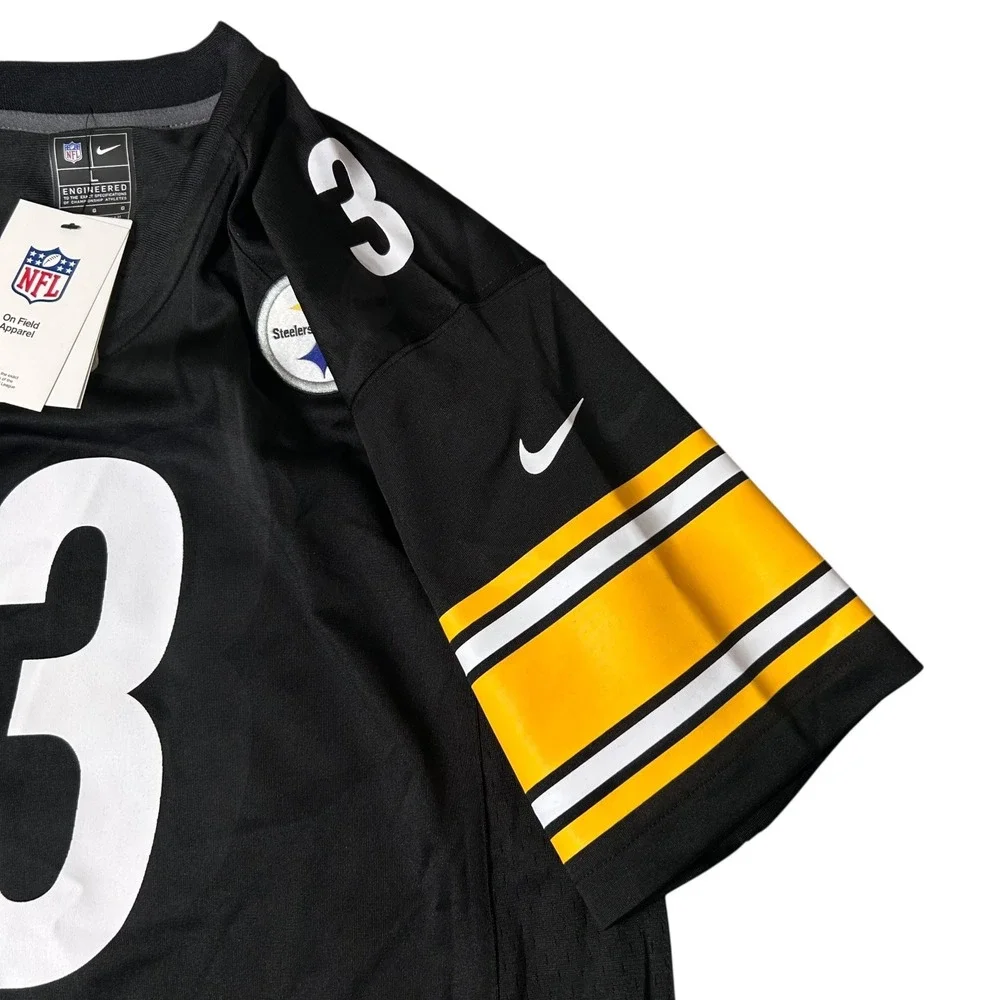 NEW Pittsburgh Steelers Jersey Youth L 14/16 Black Russell Wilson #3 On‎ Field